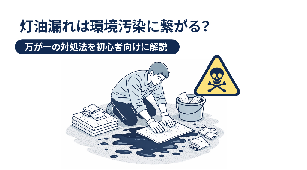 灯油漏れは環境汚染に繋がる？万が一の対処法を初心者向けに解説