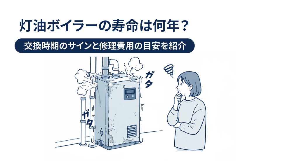 灯油ボイラーの寿命は何年？交換時期のサインと修理費用の目安を紹介