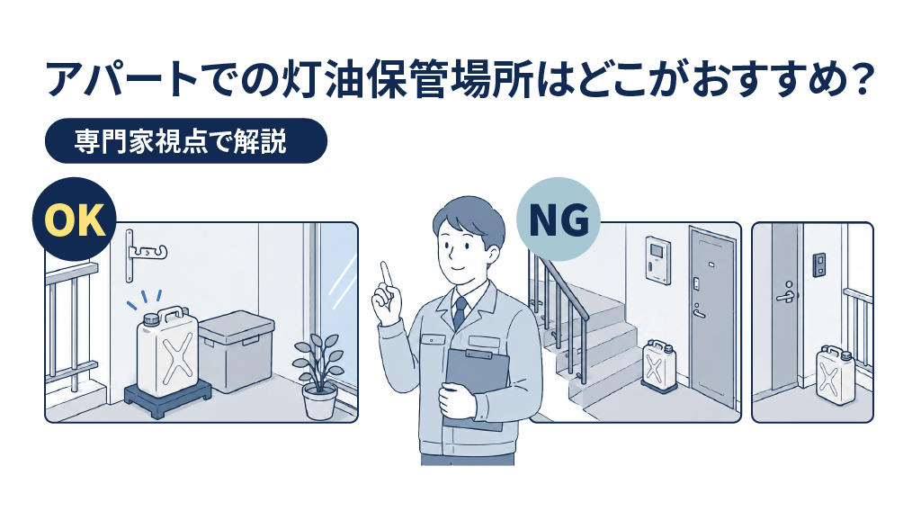 アパートでの灯油保管場所はどこがおすすめ？専門家視点で解説