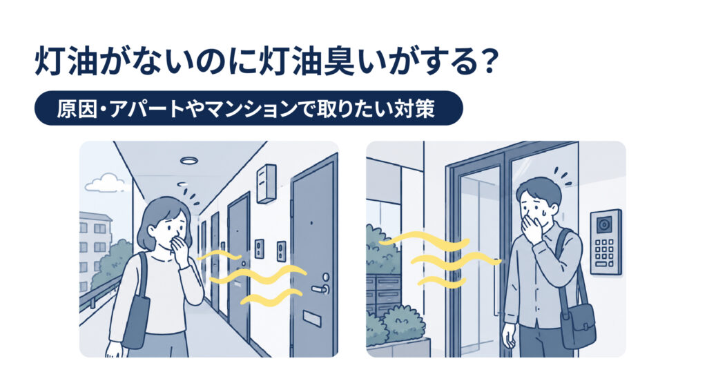 灯油がないのに灯油臭いがする？原因・アパートやマンションで取りたい対策
